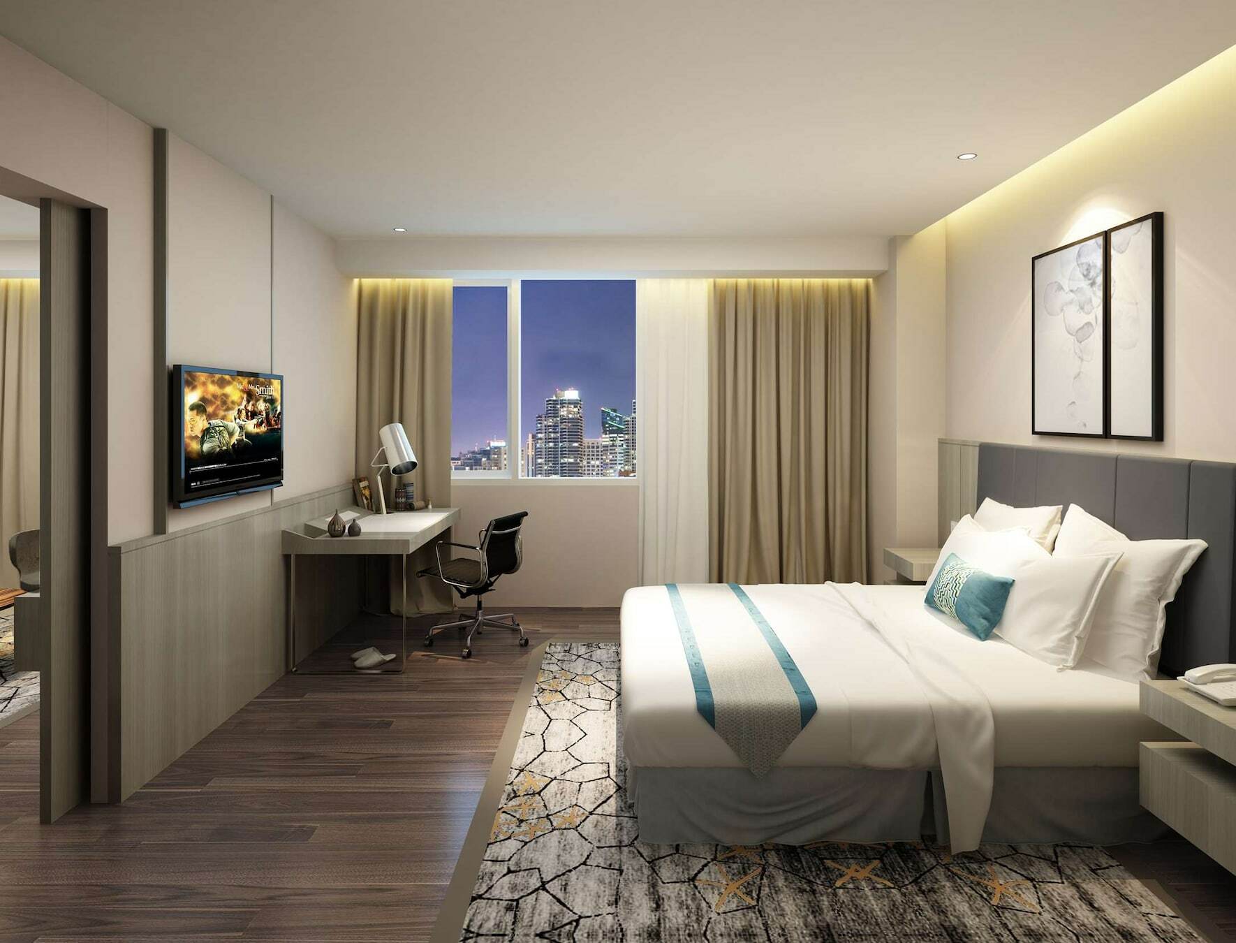 Aiho Hotel Medan Zimmer foto